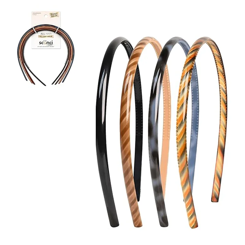 Stílusos Comfort Twist Print műanyag fejpántok