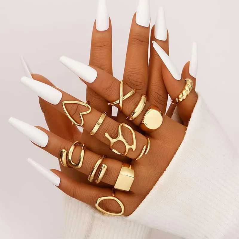 Igazi aranyozott női divatgyűrű